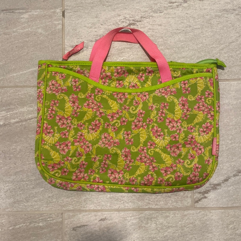 Lilly Pulitzer laptop bag.